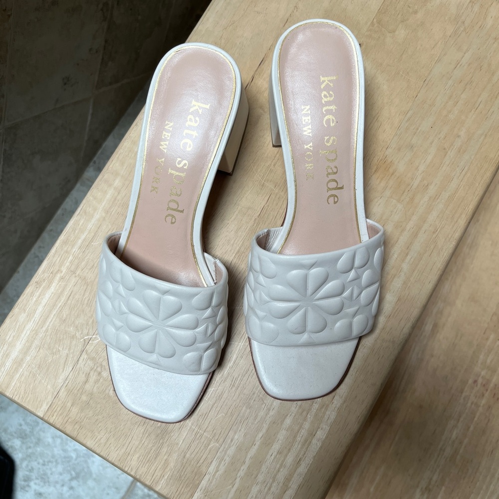 kate spade White Quilted Heels for Semi-Formal Occasions
